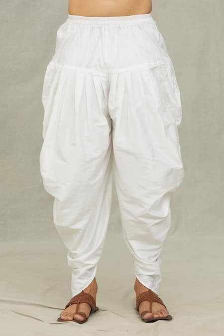 Arihant Rai Sinha_Blue Silk Embroidery Kurta And Dhoti Pant Set_Online_at_Aza_Fashions