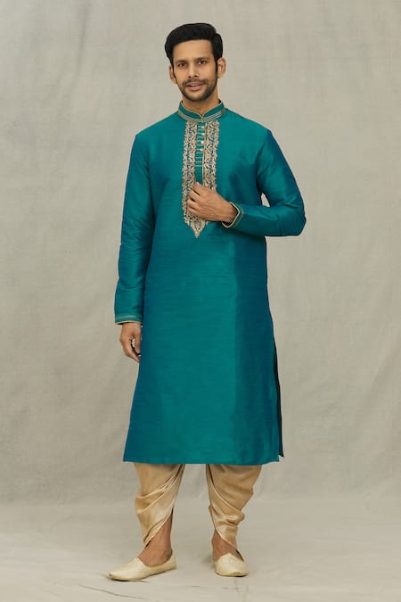 Arihant Rai Sinha Floral Dori Work Kurta Set 