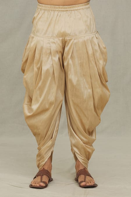 Arihant Rai Sinha_Blue Silk Embroidery Dori Work Yoke Kurta Set_at_Aza_Fashions