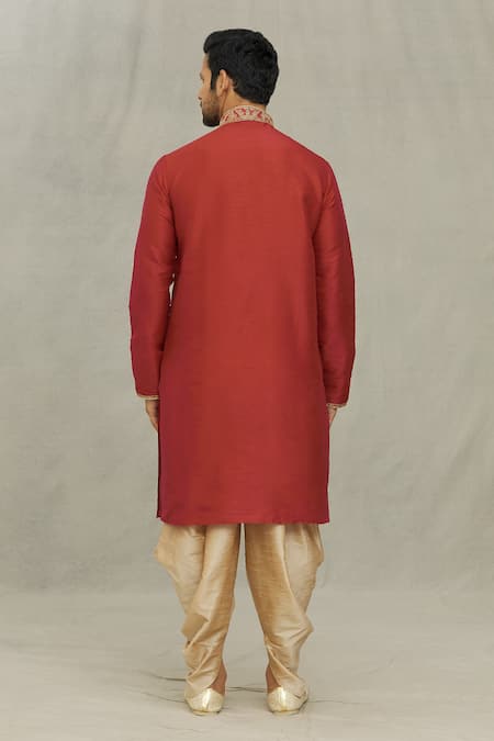 Arihant Rai Sinha Floral Embroidered Straight Kurta Set 