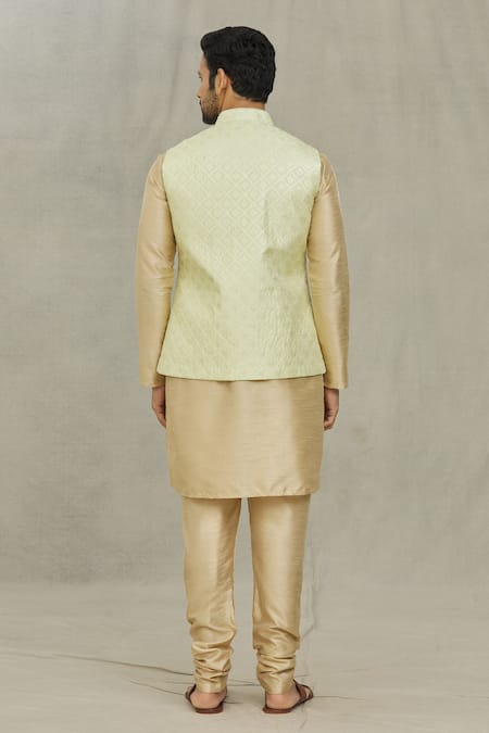 Arihant Rai Sinha Sequin Embroidered Bundi & Kurta Set 