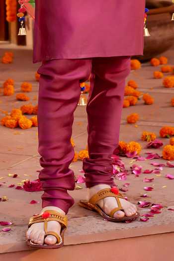 Shop Kalista Maroon Chanderi , Embroidery Floral Bundi Kurta Set Online at Aza Fashions Shop_Kalista_Maroon Chanderi , Embroidery Floral Bundi Kurta Set _Online_at_Aza_Fashions