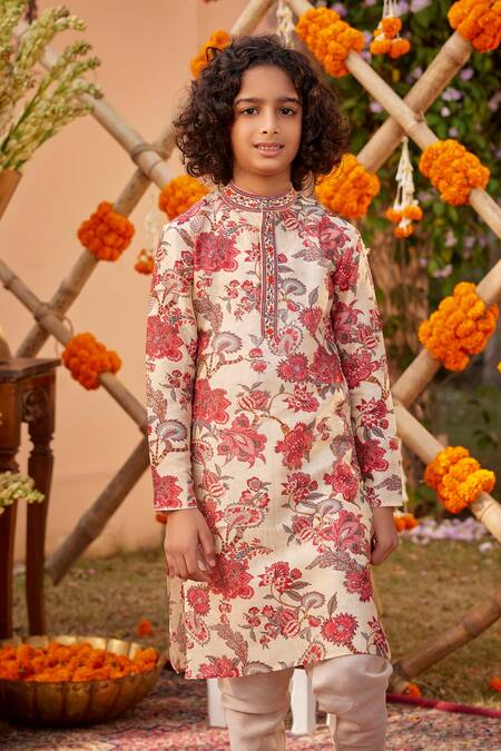 Buy Kalista Multi Color Chanderi Embroidery Arsh Chintz Print Resham Kurta And Churidar Set Online at Aza Fashions Buy_Kalista_Multi Color Chanderi Embroidery Arsh Chintz Print Resham Kurta And Churidar Set _Online_at_Aza_Fashions