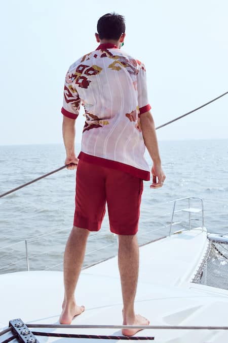 Nirmooha Patola Print Front Buttoned Shirt 