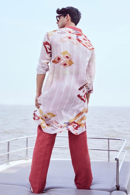 Nirmooha Patola Print Kurta & Pant Set 