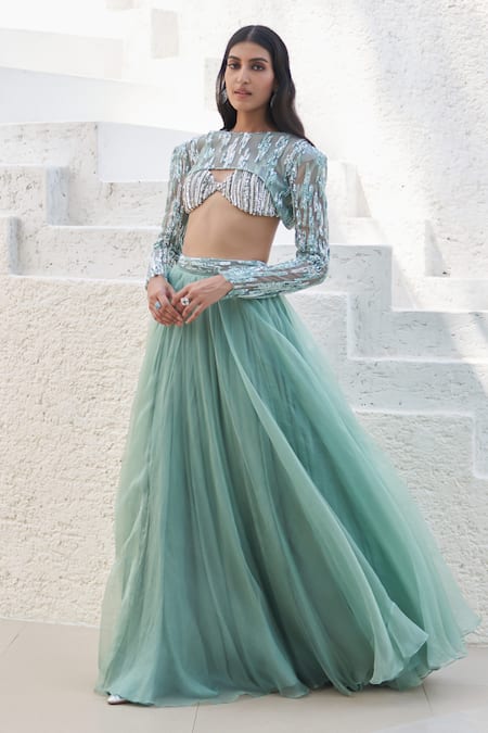 Mahima Mahajan Janam Lehenga With Hand Embroidered Blouse 