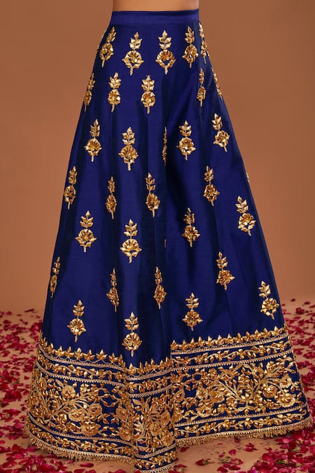 Buy Preeti S Kapoor Blue Silk, Organza Embroidery Round Neck Short Kurta Sharara Set Online at Aza Fashions Buy_Preeti S Kapoor_Blue Silk, Organza Embroidery Round Neck Short Kurta Sharara Set _Online_at_Aza_Fashions