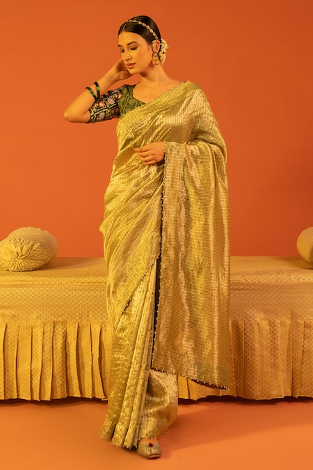 Kridha Designs Hrdya Chanderi Saree With Blouse 