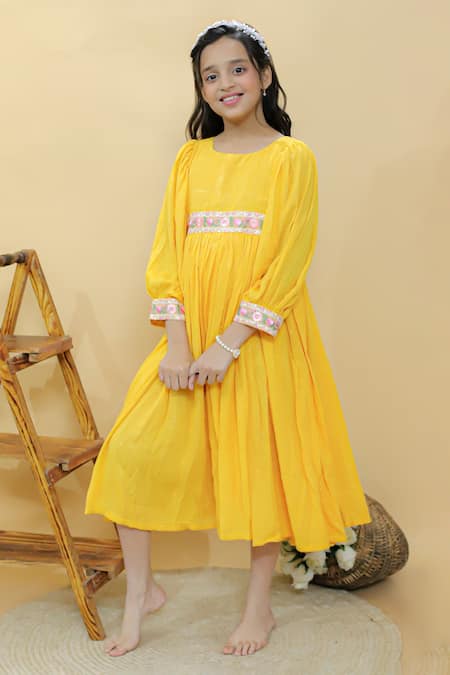 Kalp Sunny Twirl Embroidered Dress 