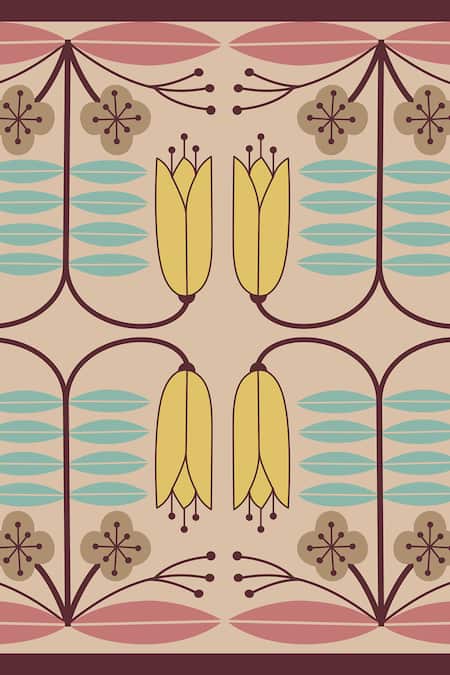 Thee Modern Roots Pink Whispers Of Willow Silk Printed Scarf Online at Aza Fashions Thee Modern Roots_Pink Whispers Of Willow Silk Printed Scarf _Online_at_Aza_Fashions