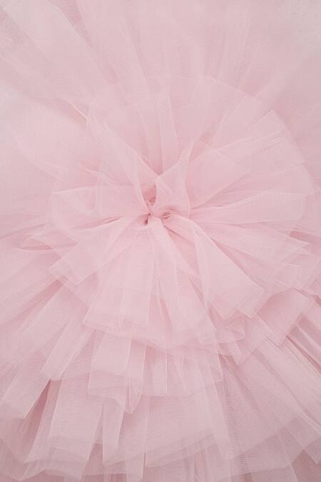 Buy_A Little Fable_Pink Net Baby Tulle Bloom Dress_Online_at_Aza_Fashions