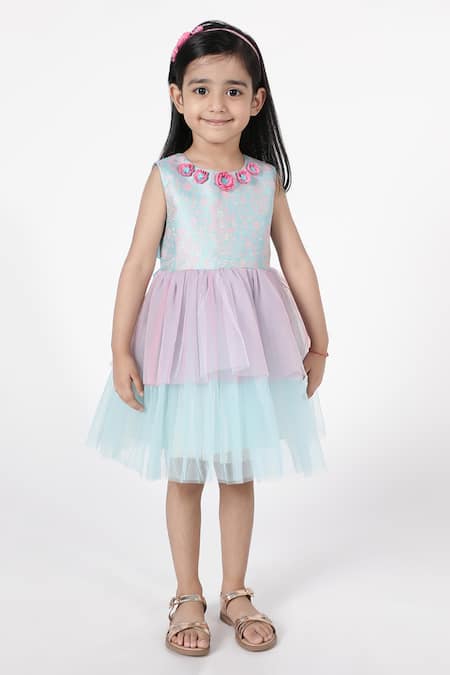 A Little Fable Summer Shrub Floral Pattern Dress 