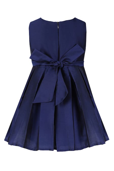 A Little Fable Ruby 3D Flower Embroidered Dress 