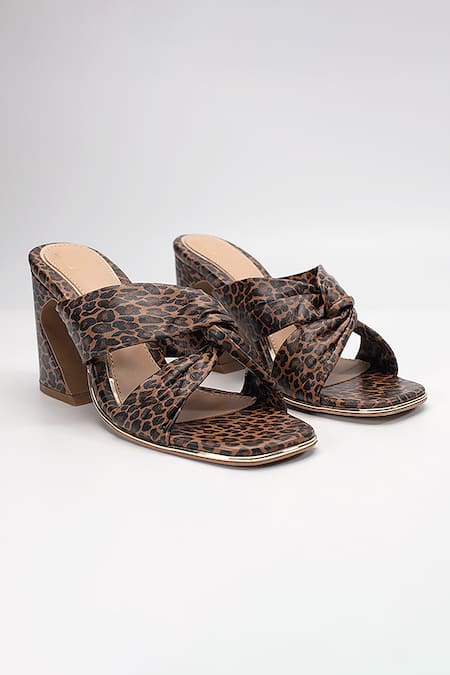 Shop Heel Your Sole Brown Lulu Leopard Pattern Block Heels at Aza Fashions Shop_Heel Your Sole_Brown Lulu Leopard Pattern Block Heels _at_Aza_Fashions
