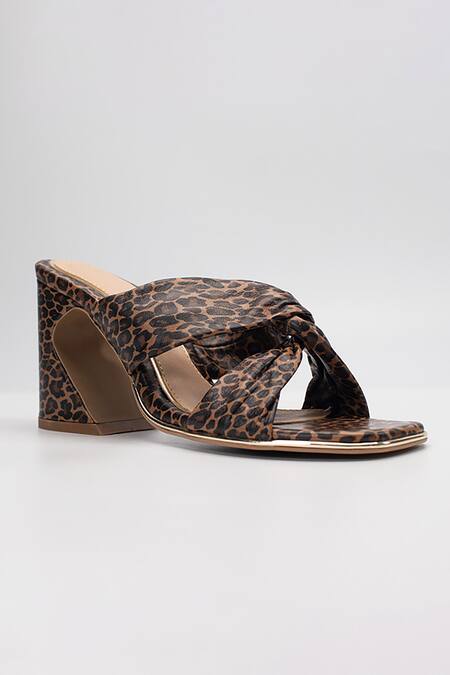 Buy Heel Your Sole Brown Lulu Leopard Pattern Block Heels Online at Aza Fashions Buy_Heel Your Sole_Brown Lulu Leopard Pattern Block Heels _Online_at_Aza_Fashions