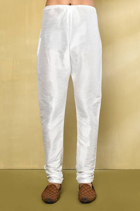 Arihant Rai Sinha_Pink Viscose, Cotton, Polyester Embroidery Geometric Thread Work Kurta Set_at_Aza_Fashions