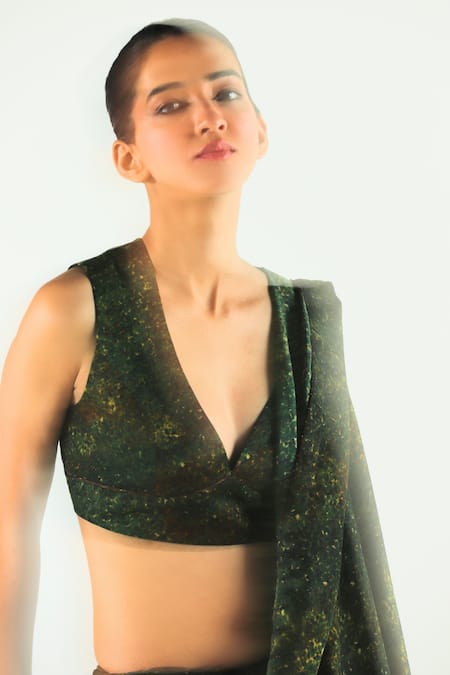 Buy Til Green Cotton , Cotton, Silk Beads Freckle Print Saree With Blouse Online at Aza Fashions Buy_Til_Green Cotton , Cotton, Silk Beads Freckle Print Saree With Blouse _Online_at_Aza_Fashions