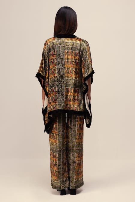 Reena Sharma Amaya Print Kimono Jacket With Pant 