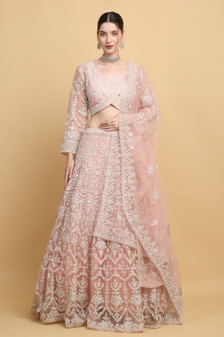 Aham-Vayam Suhana Embroidered Bridal Lehenga Set 