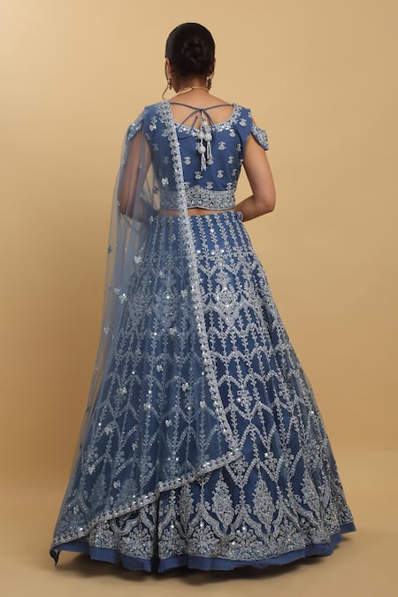 Aham-Vayam Rangrez Mirror Embroidered Lehenga Set 