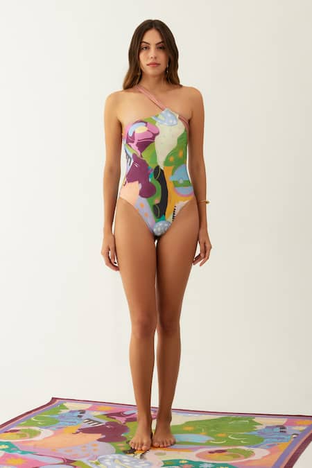 Tizzi Convergence Printed Swimsuit 