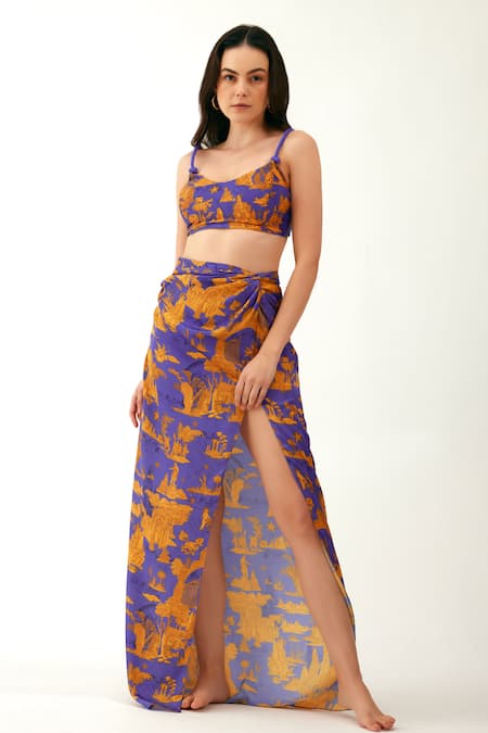 Tizzi Synoro Palace Print Skirt 