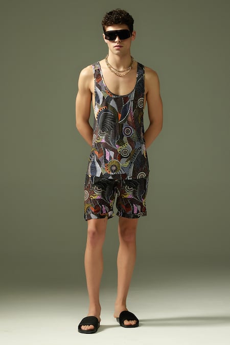 Tizzi Fanel Galaxy Art Print Racerback Vest 