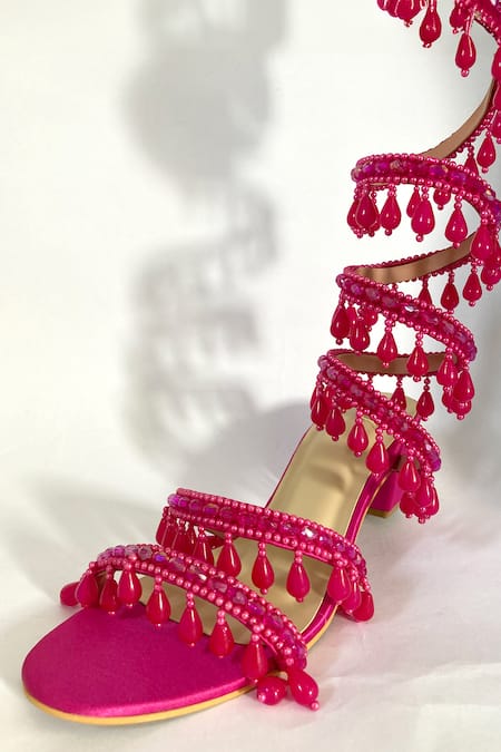 Ciel Chandelier Spiral Embellished Heels 