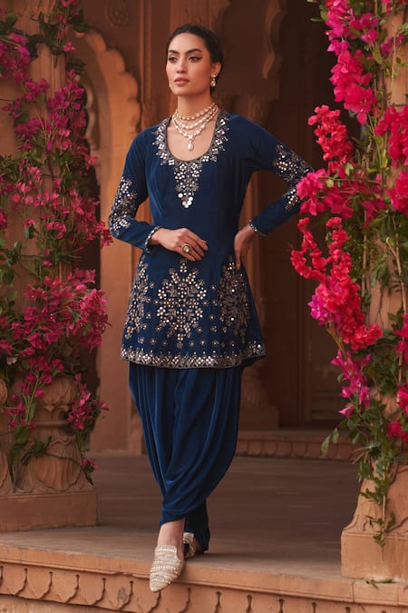 Reeti Arneja Boho Embroidered Kurta Patiala Salwar Set 