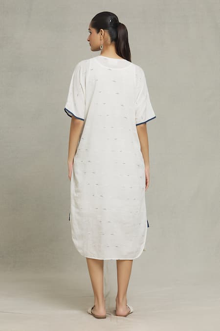 Naintara Bajaj Iris Geometric Placement Woven Dress 