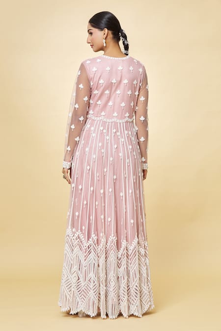 Priyaa Hand Embroidered Anarkali Trouser Set 