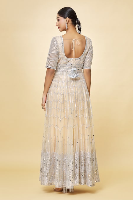 Priyaa Mirror & Thread Embroidered Anarkali Set 