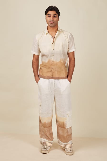 BANANA labs Murk Linen Printed Shirt & Pant Set 