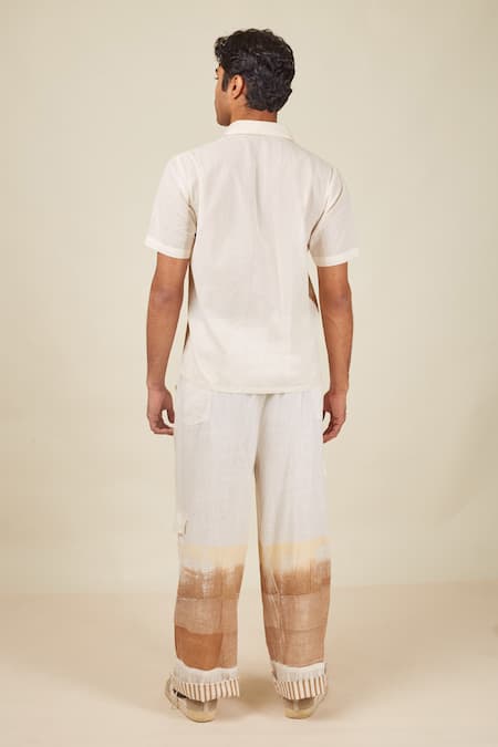 Banana Labs Murk Linen Printed Shirt & Pant Set 