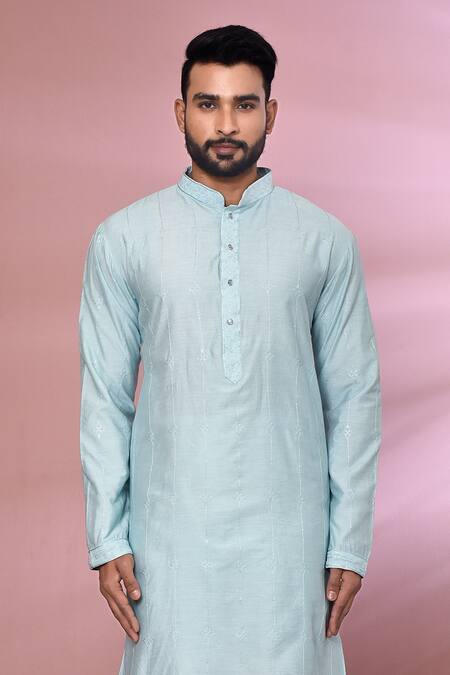 Buy Arihant Rai Sinha Sky Blue Viscose, Cotton, Polyester Sequins, Embroidery Thread Kurta Set Online at Aza Fashions Buy_Arihant Rai Sinha_Sky Blue Viscose, Cotton, Polyester Sequins, Embroidery Thread Kurta Set _Online_at_Aza_Fashions