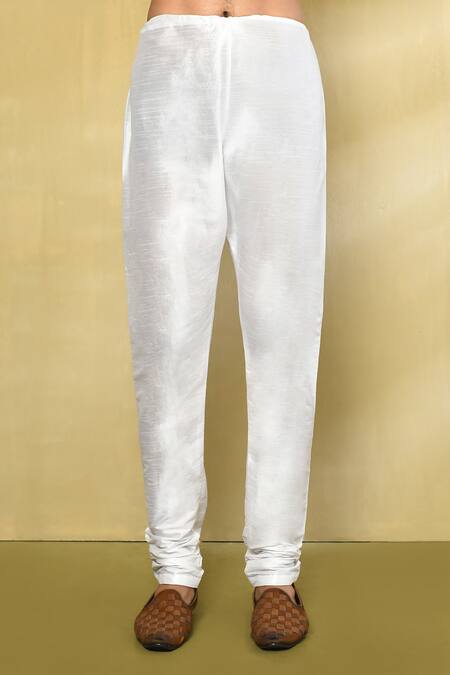 Arihant Rai Sinha_Peach Silk, Jacquard Embroidery Geometric Pattern Jacket With Kurta Set _Online_at_Aza_Fashions