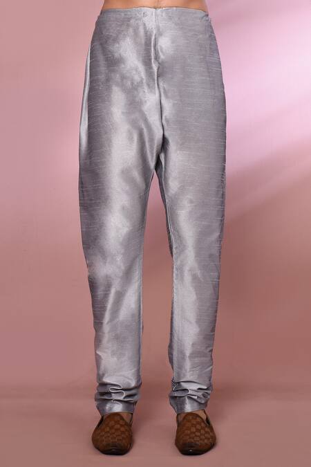 Arihant Rai Sinha_Green Jacquard, Silk Geometric Pattern Attached Jacket Kurta Set _Online_at_Aza_Fashions