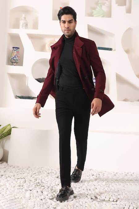 Kustomeyes Double Breasted Overcoat 