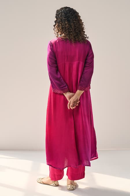 Label Mansi Nagdev Ophelia Ombre Kurta With Pant