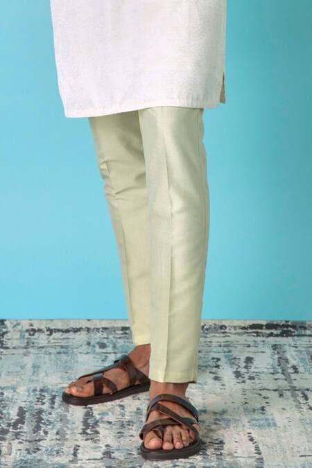 Buy Asuka Ivory Jacquard Silk Printed And Embroidered Vintage Yoke Kurta Set Online at Aza Fashions Buy_Asuka_Ivory Jacquard Silk Printed And Embroidered Vintage Yoke Kurta Set _Online_at_Aza_Fashions