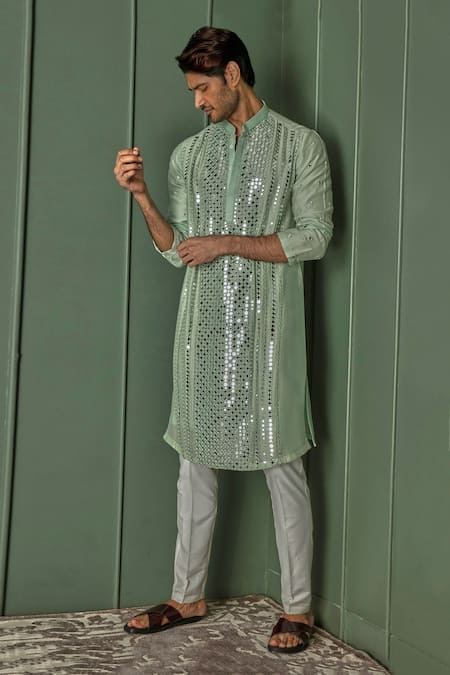 Asuka Mirror Embroidered Kurta Set 