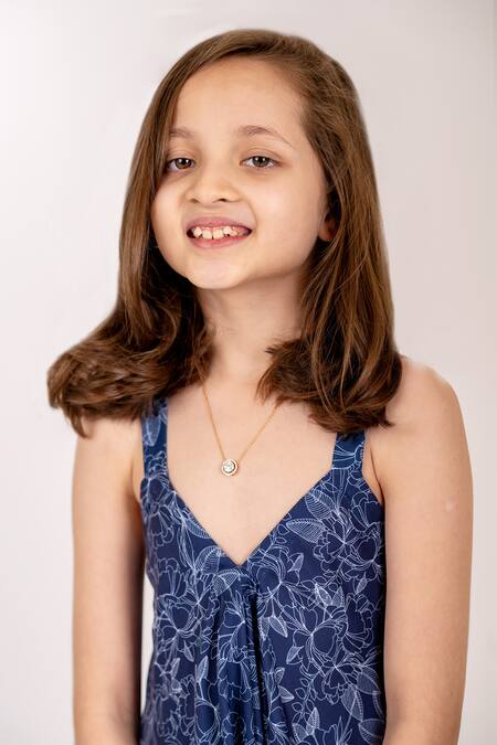 Shop_Pasha India_Blue Cotton, Rayon Embroidery Asymmetric Palazzo Floral Print Jumpsuit _Online_at_Aza_Fashions