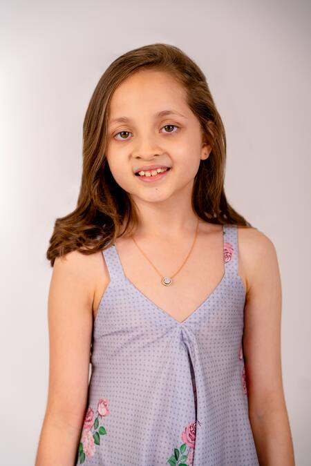 Shop_Pasha India_Blue Cotton, Rayon Polka Petunia Print Palazzo Jumpsuit _Online_at_Aza_Fashions