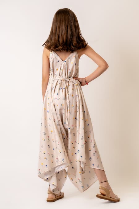 Pasha India Ditsy Bloom Print Palazzo Jumpsuit 