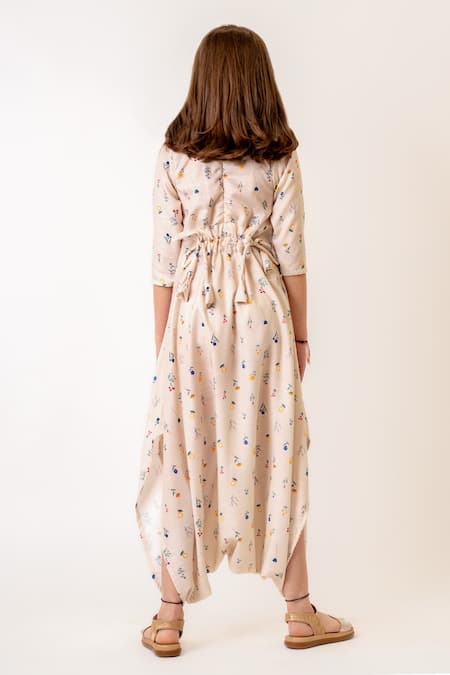 Pasha India Ditsy Fleur Print Dhoti Jumpsuit 