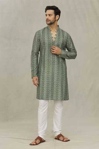 Arihant Rai Sinha Diamond Print Kurta