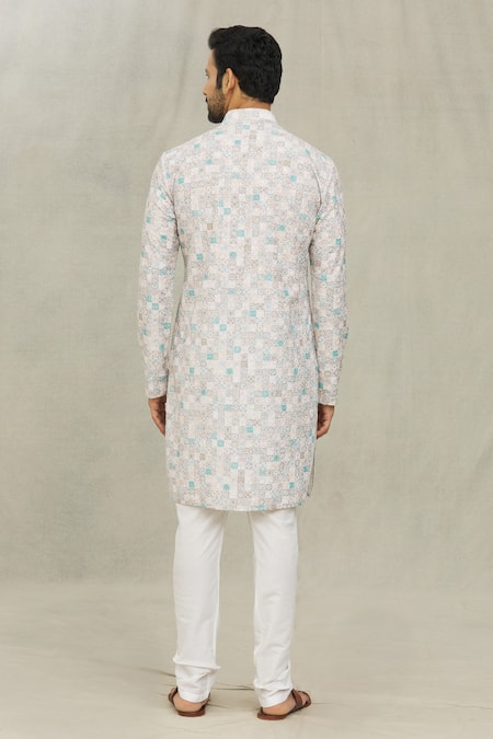 Arihant Rai Sinha Moroccan Tile Print Kurta