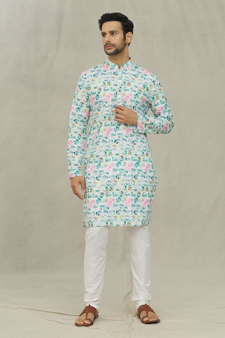 Arihant Rai Sinha Hexagon Print Kurta Set 