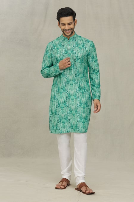 Arihant Rai Sinha Paisley Print Kurta Set 