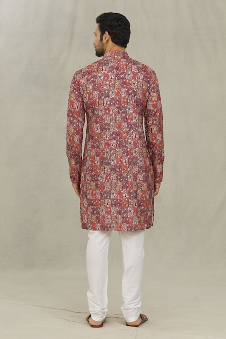 Arihant Rai Sinha Miniature Print Kurta Set 